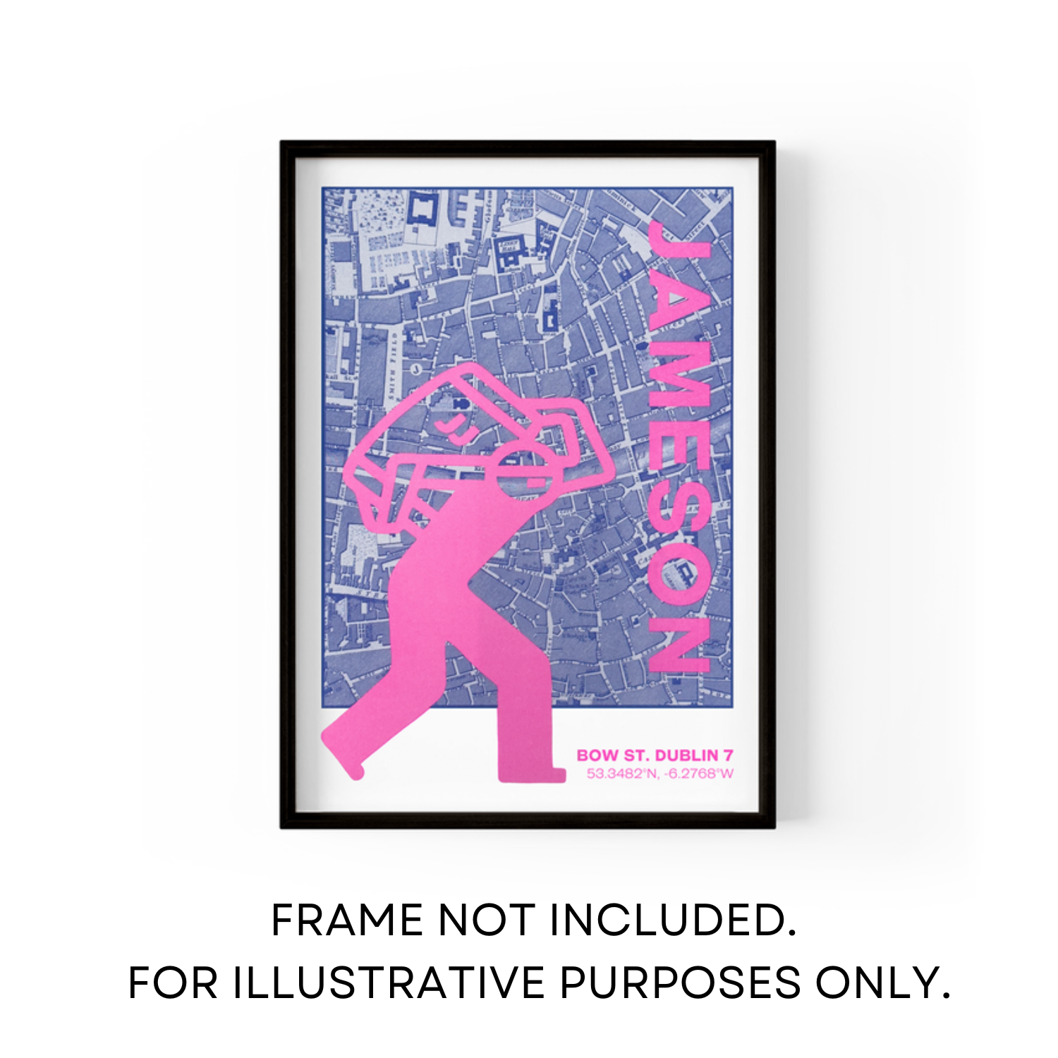 Jameson x JANDO A3 Smithfield Print - Pink & Blue