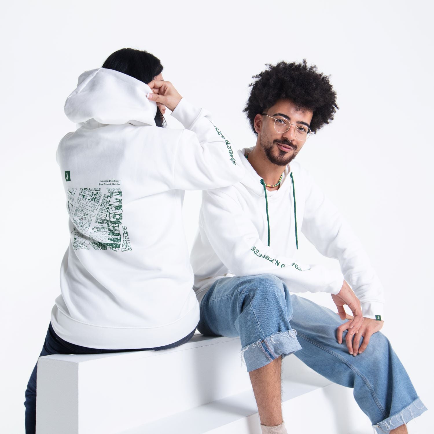 Jameson White Bow St. Map Hoodie Jameson US Merchandise Store