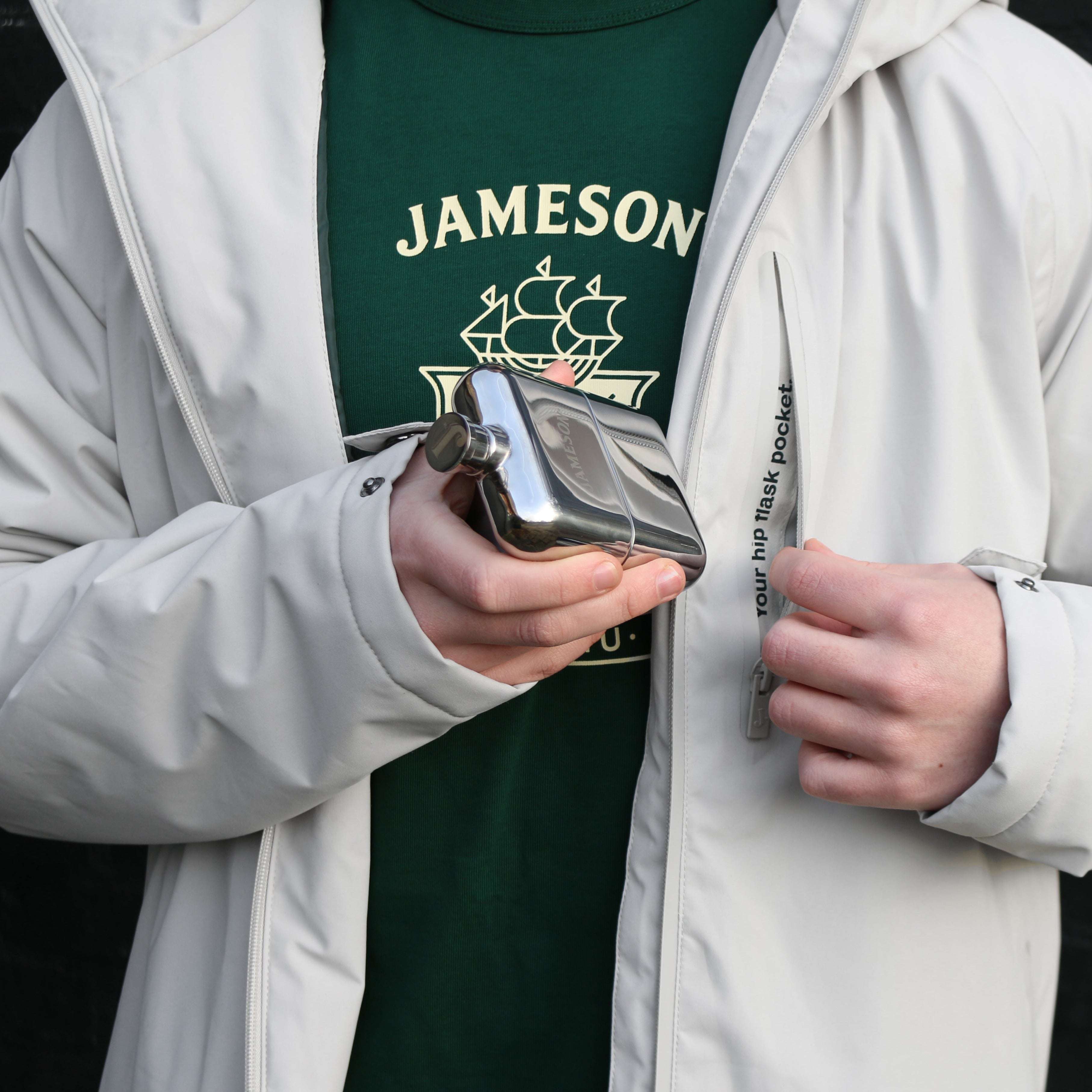 Personalized gifts, image of personalized hipflask