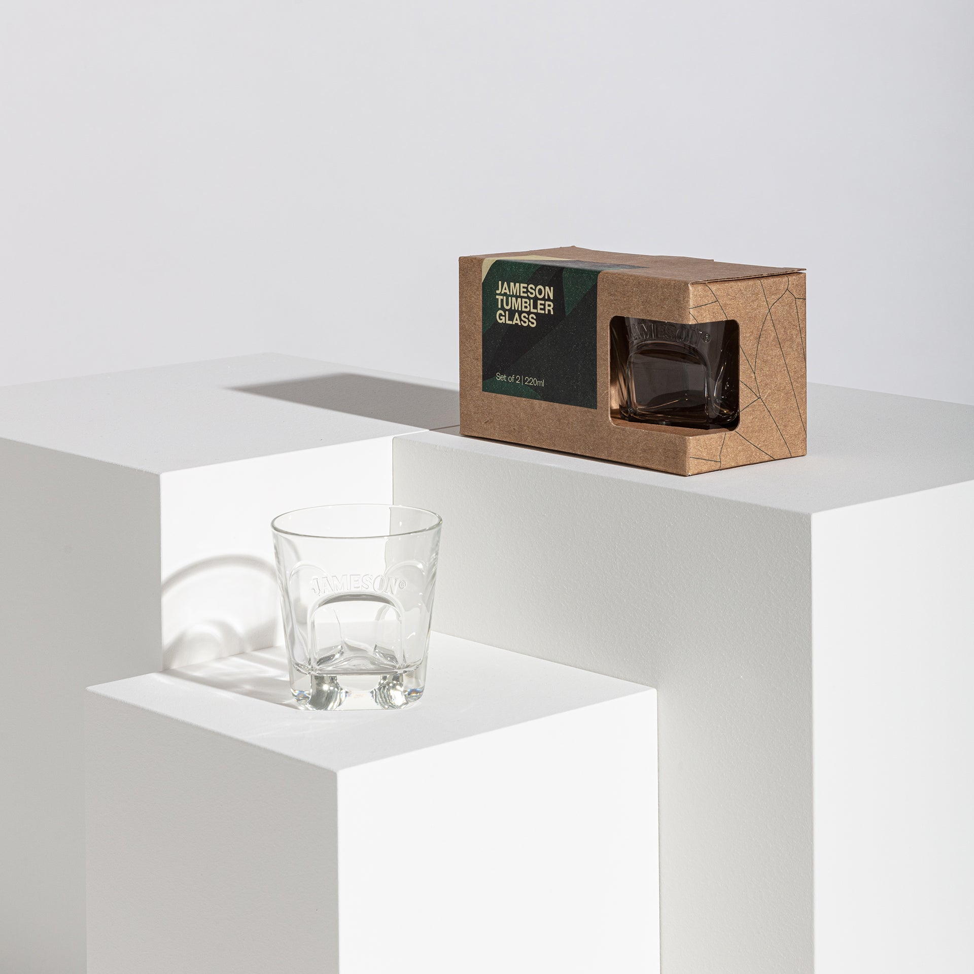 Two pack of jameson branded glasses