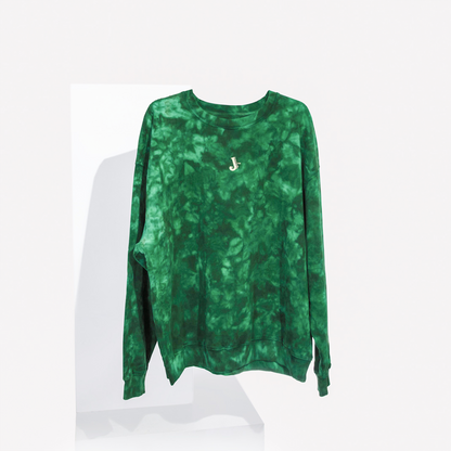 Green tea tie dye sweatshirt best sale