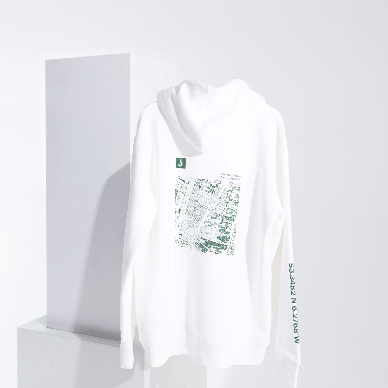 Jameson White Bow St. Map Hoodie