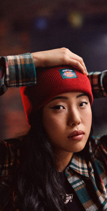 Jameson x Dickies Beanie - Cherry