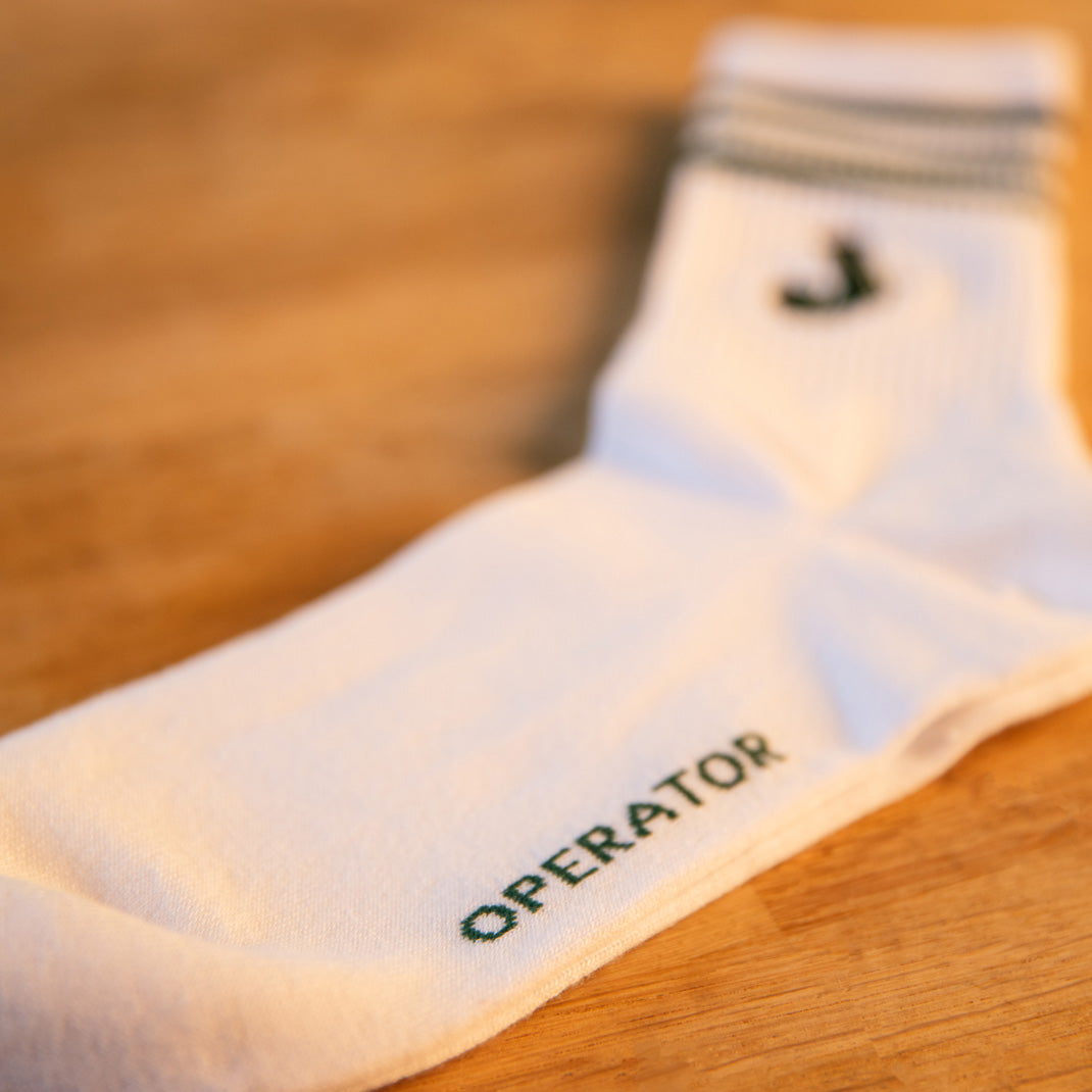 Jameson White Tube Socks